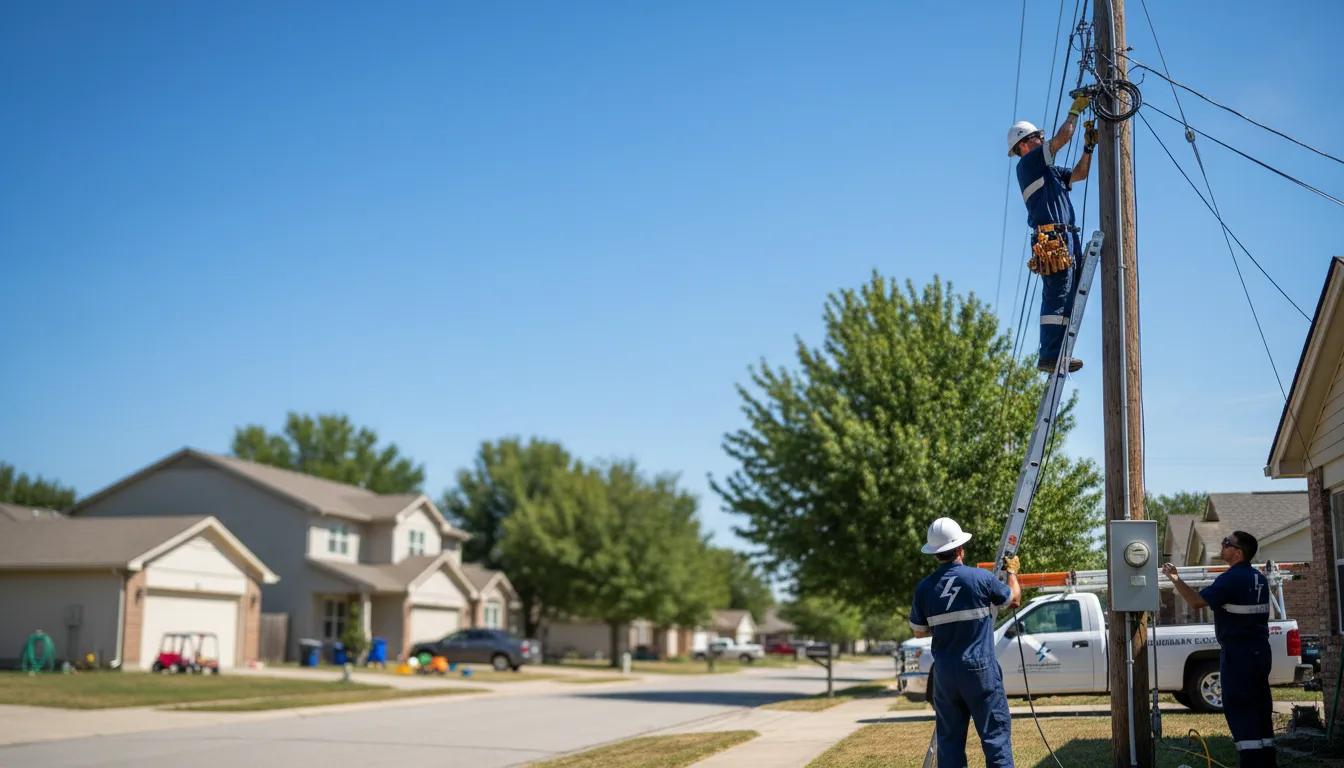 Residential electrician providing installation services in Fruitdale, AL